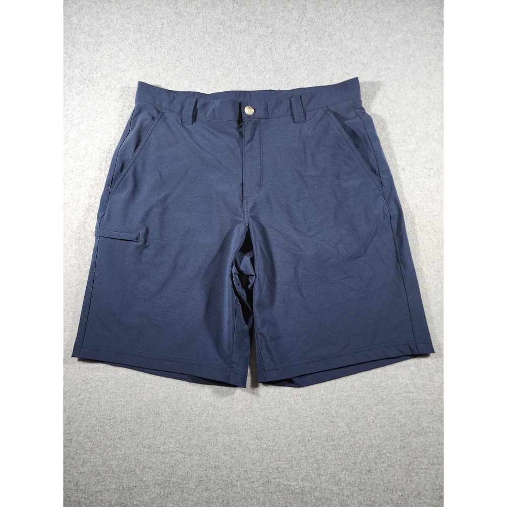 Columbia Men's Chino Shorts, Navy Blue, 34, 10" Inseam PFG Performance Fishing